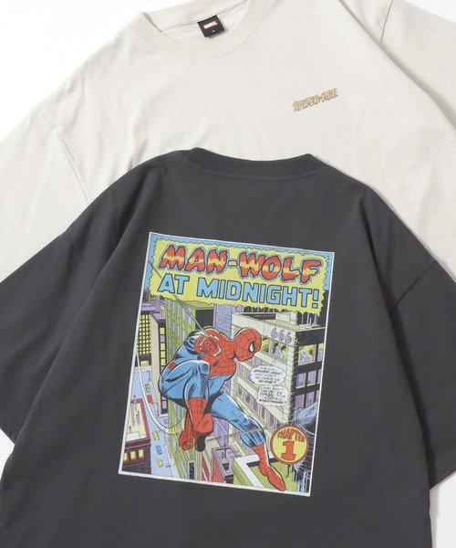 MARVEL（マーベル）の「Disney/ディズニー MARVEL/マーベル スパイダーマン･キャプテンアメリカ オーバーサイズ ピグメント風 ヴィンテージ加工 半袖Tシャツ/レディース メンズ（Tシャツ/カットソー・レディース・ホワイト系その他/ブラック系その他2/ブラック系その他/ホワイト系その他2/ホワイト系その他4/ブラック系その他3/ホワイト系その他3/ブラック系その他4・M/L/LL）」の8枚目の写真