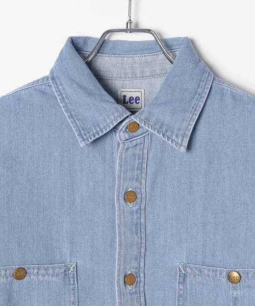 Lee（リー）の「【Lee(リー)】別注デニムショートシャツ（シャツ/ブラウス・レディース・インディゴブルー/サックスブルー・FREE）」の17枚目の写真
