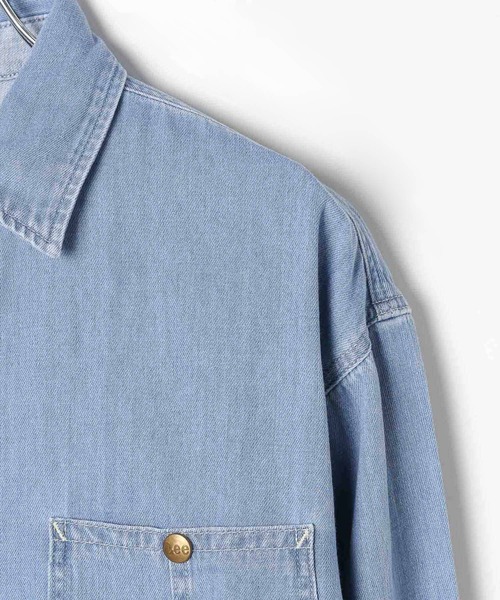 Lee（リー）の「【Lee(リー)】別注デニムショートシャツ（シャツ/ブラウス・レディース・インディゴブルー/サックスブルー・FREE）」の18枚目の写真