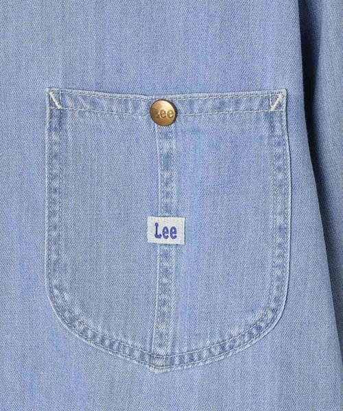 Lee（リー）の「【Lee(リー)】別注デニムショートシャツ（シャツ/ブラウス・レディース・インディゴブルー/サックスブルー・FREE）」の19枚目の写真