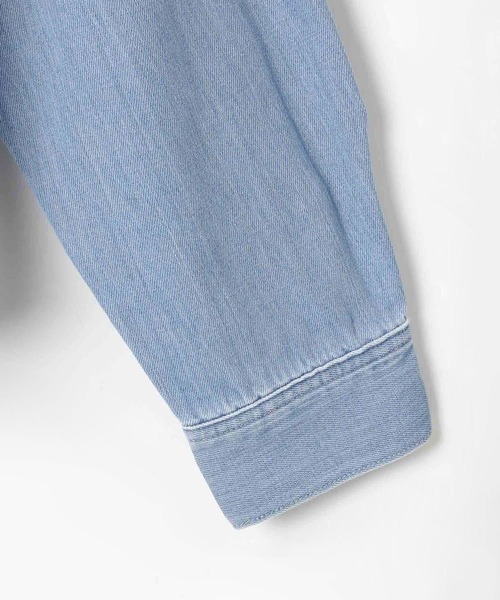 Lee（リー）の「【Lee(リー)】別注デニムショートシャツ（シャツ/ブラウス・レディース・インディゴブルー/サックスブルー・FREE）」の20枚目の写真