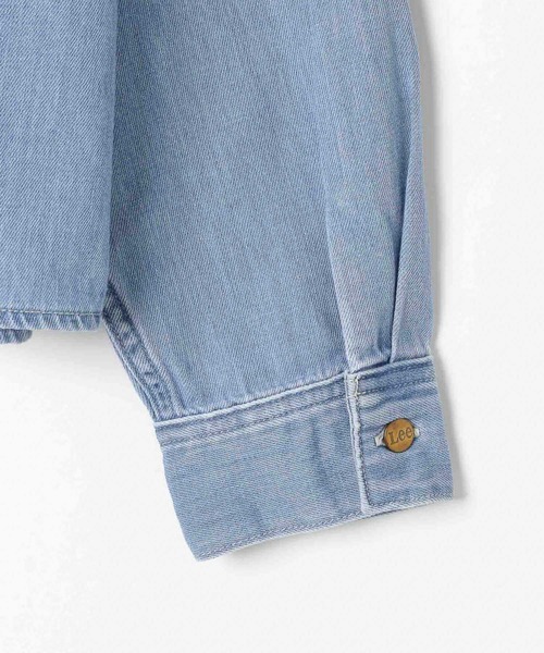 Lee（リー）の「【Lee(リー)】別注デニムショートシャツ（シャツ/ブラウス・レディース・インディゴブルー/サックスブルー・FREE）」の21枚目の写真