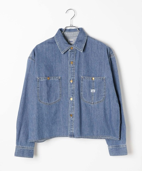 Lee（リー）の「【Lee(リー)】別注デニムショートシャツ（シャツ/ブラウス・レディース・インディゴブルー/サックスブルー・FREE）」の15枚目の写真