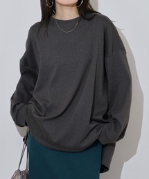 やわらかヘビーコットンクルーネックロングＴシャツ