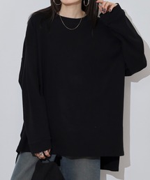 やわらかヘビーコットンクルーネックロングTシャツ