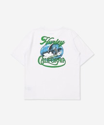 Hurley （ハーレー）の「【Hurley/ハーレー】キッズバックプリントTシャツ　吸汗速乾　SKULL RIDER OVRSZD SS TEE（Tシャツ/カットソー）」