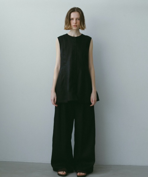 セール】【ZOZO限定カラー】リネンカーブシルエットベスト（ベスト