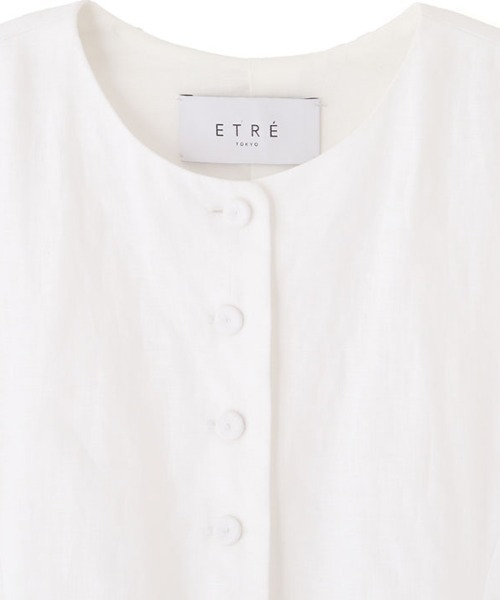 新品試着のみetretokyo リネンカーブシルエットベスト セール】【ZOZO限定カラー】リネンカーブシルエットベスト