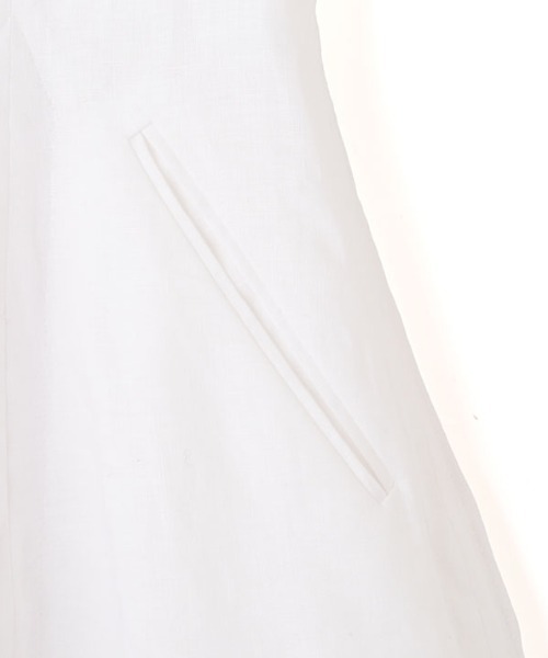 ETRE TOKYO（エトレトウキョウ）の「【ZOZO限定カラー】リネンカーブシルエットベスト（ベスト・レディース・ブラック/ホワイト/ブラウン・FREE）」の11枚目の写真