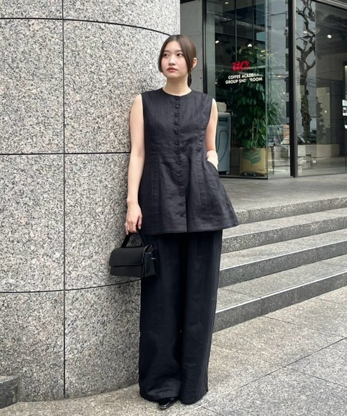 ETRE TOKYO ブラック レース編みベスト 楽天市場】透かし編み ベスト レース レディース 春夏 トップス