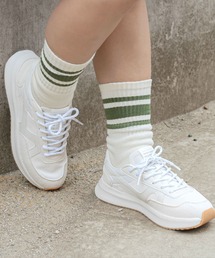 decka Quality socks（デカクオリティソックス）の「decka 80's Skater Socks デカ スケーターソックス ショート リブ ラインソックス メンズ レディース（ソックス/靴下）」