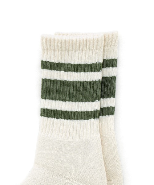 decka Quality socks(デカクオリティソックス)の「decka 80's Skater Socks デカ スケーターソックス ショート リブ ラインソックス メンズ レディース(ソックス/靴下・レディース・ブラック/オリーブ/レッド/ネイビー/Navy/Olive/Red・M/L)」の18枚目の写真