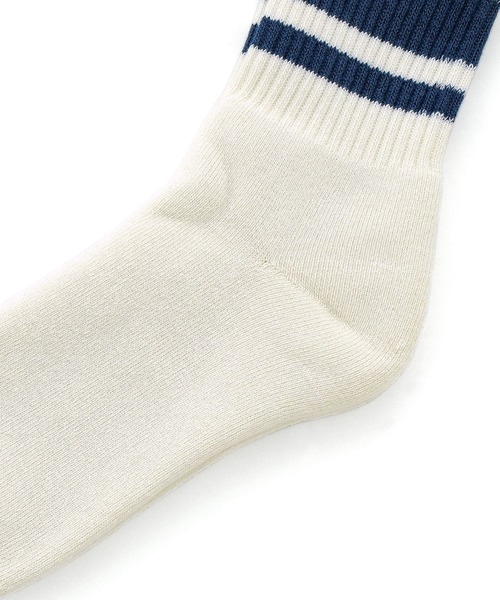 decka Quality socks(デカクオリティソックス)の「decka 80's Skater Socks デカ スケーターソックス ショート リブ ラインソックス メンズ レディース(ソックス/靴下・レディース・ブラック/オリーブ/レッド/ネイビー/Navy/Olive/Red・M/L)」の17枚目の写真