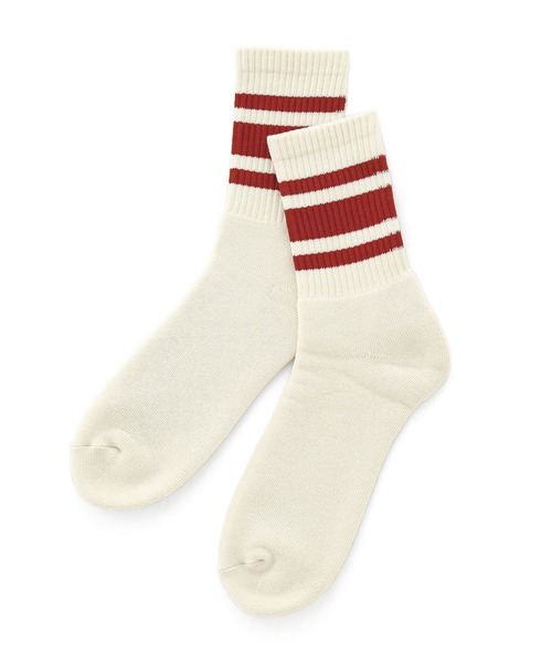 decka Quality socks(デカクオリティソックス)の「decka 80's Skater Socks デカ スケーターソックス ショート リブ ラインソックス メンズ レディース(ソックス/靴下・レディース・ブラック/オリーブ/レッド/ネイビー/Navy/Olive/Red・M/L)」の19枚目の写真