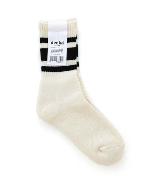 decka Quality socks(デカクオリティソックス)の「decka 80's Skater Socks デカ スケーターソックス ショート リブ ラインソックス メンズ レディース(ソックス/靴下・レディース・ブラック/オリーブ/レッド/ネイビー/Navy/Olive/Red・M/L)」の14枚目の写真