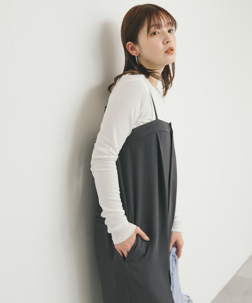 KBF（ケイビーエフ）の「レイヤードライクロンTEE（Tシャツ/カットソー・レディース・ライトブルー/オフホワイト/グリーン系その他・ONE）」の6枚目の写真