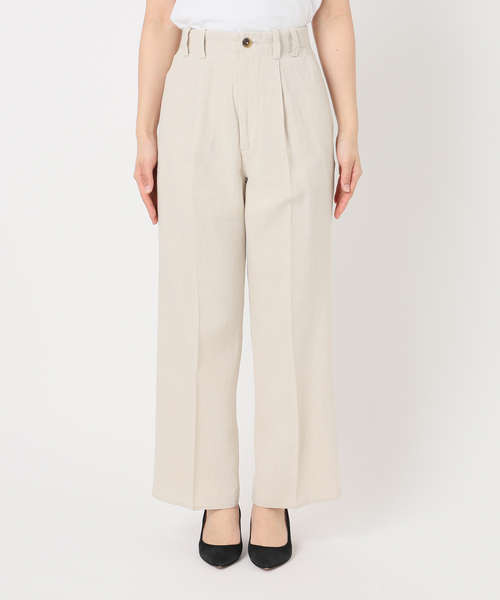 Spick and Spanラミー1タックパンツ　スピック＆スパン　36 Spick & Span（スピックアンドスパン）の「ハイブリッドラミー1