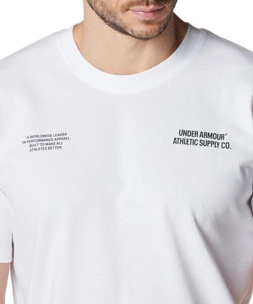 UNDER ARMOUR(アンダーアーマー)の「UAヘビーウエイト グラフィック ショートスリーブ Tシャツ(ライフスタイル/メンズ)(Tシャツ/カットソー・メンズ・ホワイト・M/XL/3XL/S/L/2XL)」の4枚目の写真