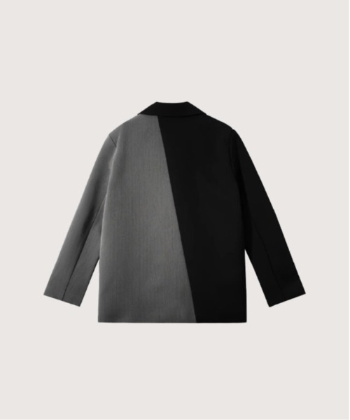 LA POMME petit(ラポミ・プチ)の「Half Docking Flower Applique Jacket(テーラードジャケット・レディース・ブラック・LARGE/MEDIUM/SMALL)」の2枚目の写真