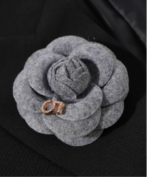 LA POMME petit(ラポミ・プチ)の「Half Docking Flower Applique Jacket(テーラードジャケット・レディース・ブラック・LARGE/MEDIUM/SMALL)」の5枚目の写真