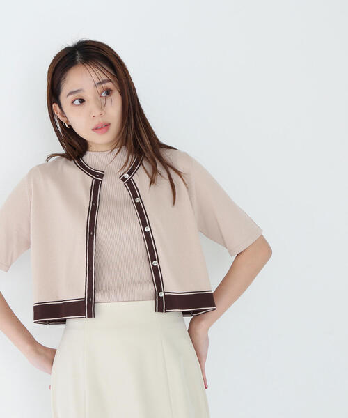 NATURAL BEAUTY BASIC(ナチュラルビューティーベーシック)の「◇ボトルネックバイカラーアンサンブル(カーディガン/ボレロ・レディース・ベージュ系その他/ブルー系その他6/ホワイト系その他・FREE)」の18枚目の写真