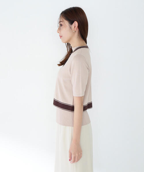 NATURAL BEAUTY BASIC(ナチュラルビューティーベーシック)の「◇ボトルネックバイカラーアンサンブル(カーディガン/ボレロ・レディース・ベージュ系その他/ブルー系その他6/ホワイト系その他・FREE)」の20枚目の写真
