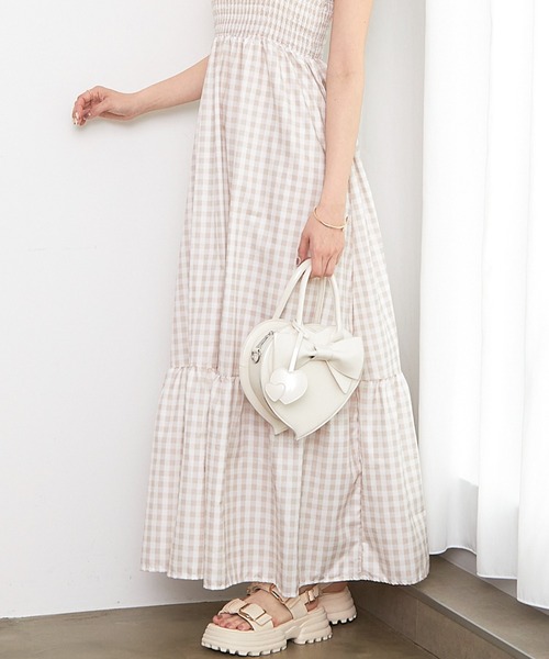 paravion（パラビオン）の「ハート型リボンバッグ（ハンドバッグ・レディース・ブラック/ホワイト・FREE）」の16枚目の写真