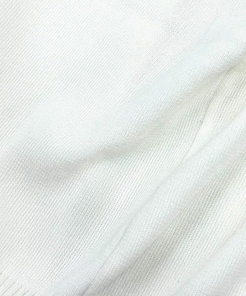 VIBGYOR（ヴィブジョー）の「配色ライン襟ニットポロシャツ 半袖／韓国ガーリー Y2K風トップス(CZ)（カーディガン/ボレロ・レディース・ブラック/アイボリー・FREE）」の17枚目の写真