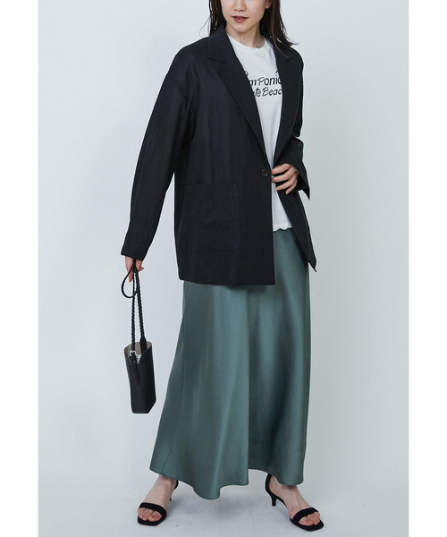1er Arrondissement(プルミエアロンディスモン)の「サテンマーメイドスカート(スカート・レディース・グリーン系その他4/グレー系その他7/ベージュ系その他・36/38)」の19枚目の写真