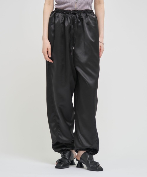 パンツ louren ZOZOTOWN限定》【Louren/ローレン】shantung easy pants/サテン