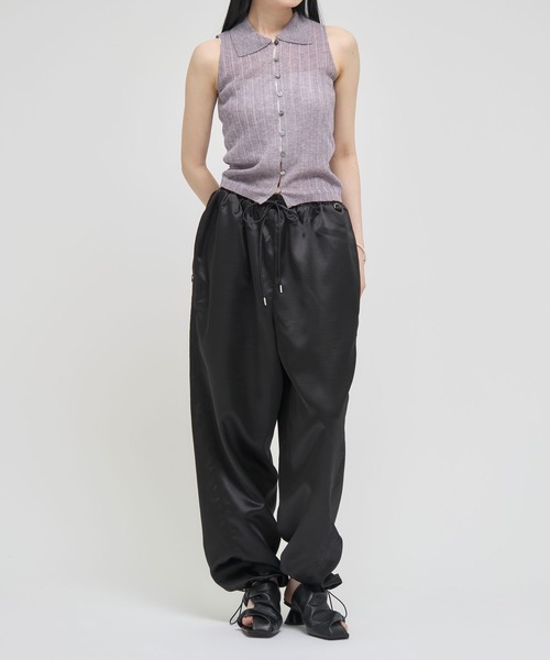 ZOZOTOWN限定》【Louren/ローレン】shantung easy pants/サテン