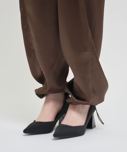 louren(ローレン )の「《ZOZOTOWN限定》【Louren/ローレン】shantung easy pants/サテンイージーパンツ(その他パンツ・レディース・ブラウン/ブラック・M/S)」の10枚目の写真