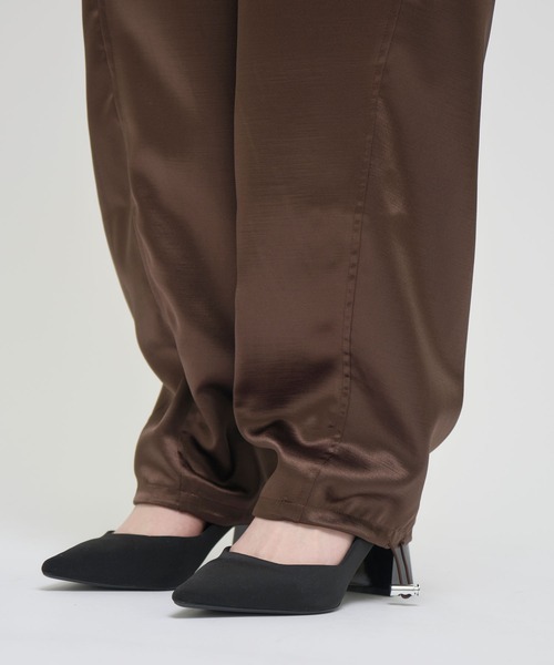 ZOZOTOWN限定》【Louren/ローレン】shantung easy pants/サテン