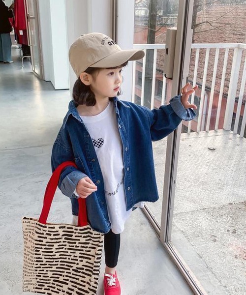 CERCA（チェルカ）の「lulunoix/ロゴデニムシャツ N15390（シャツ/ブラウス・キッズ・ブルー・100cm/110cm/90cm）」の3枚目の写真