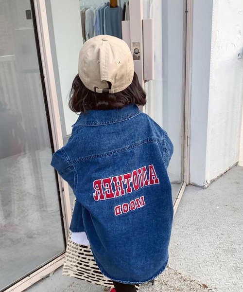 CERCA（チェルカ）の「lulunoix/ロゴデニムシャツ N15390（シャツ/ブラウス・キッズ・ブルー・100cm/110cm/90cm）」の4枚目の写真