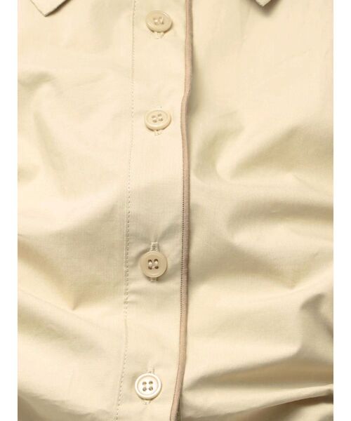 MURUA（ムルーア）の「バイカラーシャーリングシャツ（シャツ/ブラウス・レディース・ホワイト/ブラック/ブルー/ベージュ・FREE）」の6枚目の写真