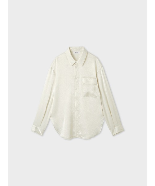 MIESROHE（ミースロエ）の「BACKｼｱｰｻﾃﾝｼｬﾂ（シャツ/ブラウス・レディース・ブラック/ホワイト/ライトブルー・FREE）」の14枚目の写真