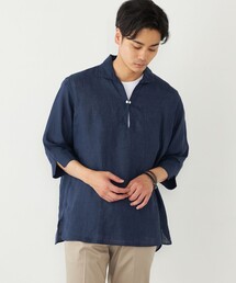 SHIPS コットン麻シャツ SHIPS｜SHIPS any:<洗濯機可能>コットン/リネン 7分袖