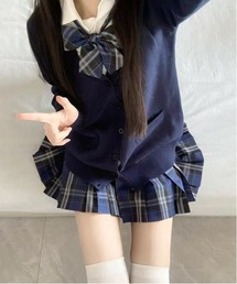 【新作】アジャスタブルリボンJKスカート