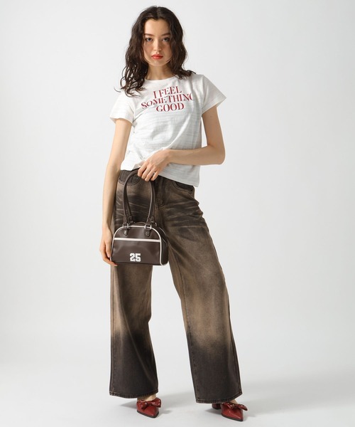 FOREVER 21(フォーエバー トゥエンティーワン)の「【2025SS】スラブロゴTシャツ(Tシャツ/カットソー・レディース・グリーン/イエロー/ナチュラル・FREE)」の7枚目の写真