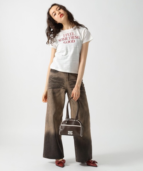 FOREVER 21(フォーエバー トゥエンティーワン)の「【2025SS】スラブロゴTシャツ(Tシャツ/カットソー・レディース・グリーン/イエロー/ナチュラル・FREE)」の9枚目の写真