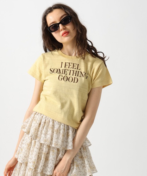 FOREVER 21(フォーエバー トゥエンティーワン)の「【2025SS】スラブロゴTシャツ(Tシャツ/カットソー・レディース・グリーン/イエロー/ナチュラル・FREE)」の5枚目の写真