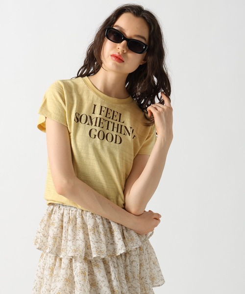 FOREVER 21(フォーエバー トゥエンティーワン)の「【2025SS】スラブロゴTシャツ(Tシャツ/カットソー・レディース・グリーン/イエロー/ナチュラル・FREE)」の6枚目の写真