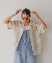 BAYFLOW | ニュアンスパターン半袖シャツ(シャツ/ブラウス)