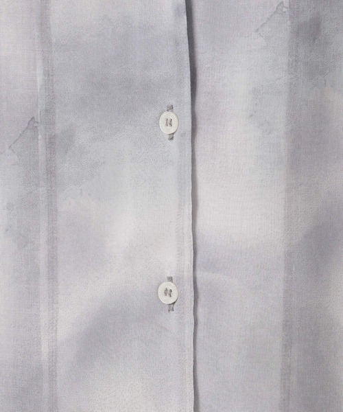 BAYFLOW（ベイフロー）の「ニュアンスパターン半袖シャツ（シャツ/ブラウス・レディース・グレー/イエロー/ピンク・FREE）」の14枚目の写真