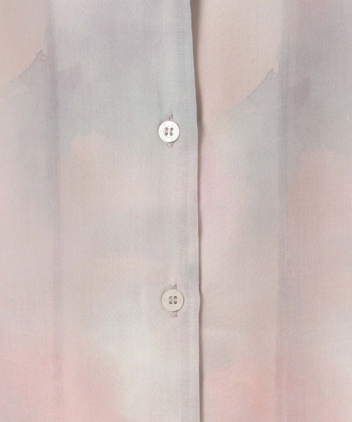 BAYFLOW（ベイフロー）の「ニュアンスパターン半袖シャツ（シャツ/ブラウス・レディース・グレー/イエロー/ピンク・FREE）」の15枚目の写真