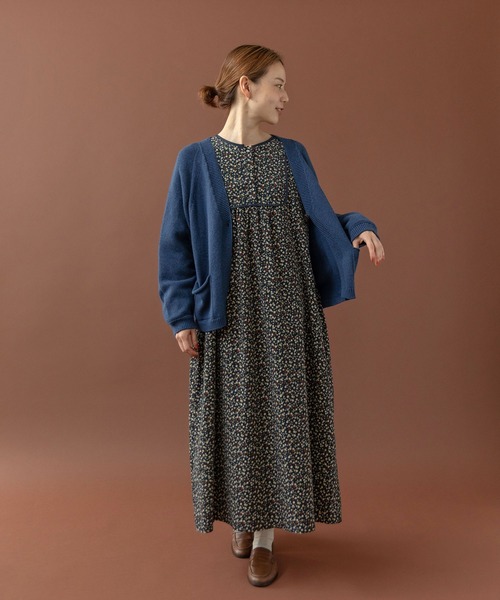 PAR ICI（パーリッシィ）の「シルクコットン ホールガーメントVネックカーディガン（カーディガン/ボレロ・レディース・レッド/ネイビー/グレー・FREE）」の21枚目の写真