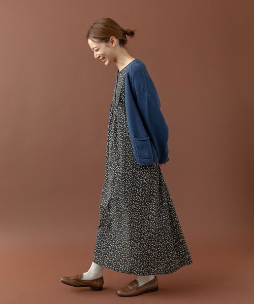 PAR ICI（パーリッシィ）の「シルクコットン ホールガーメントVネックカーディガン（カーディガン/ボレロ・レディース・レッド/ネイビー/グレー・FREE）」の22枚目の写真