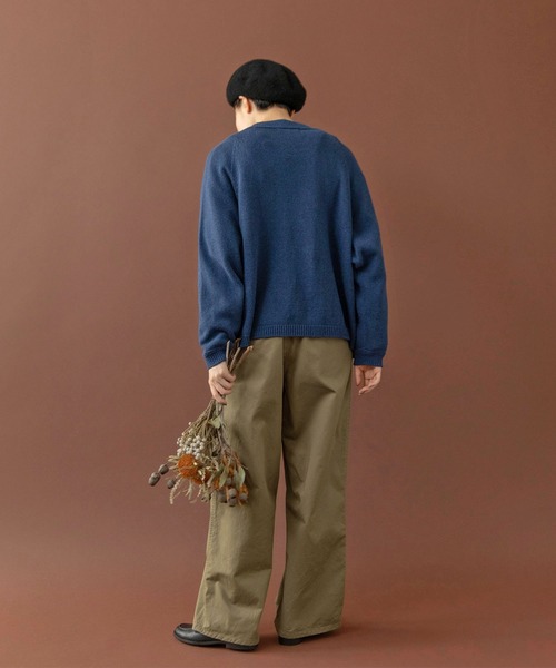 PAR ICI（パーリッシィ）の「シルクコットン ホールガーメントVネックカーディガン（カーディガン/ボレロ・レディース・レッド/ネイビー/グレー・FREE）」の19枚目の写真