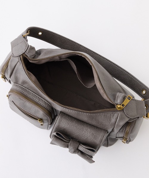 one after another NICE CLAUP(ワンアフターアナザーナイスクラップ)の「リボンポケット付きショルダーバッグ(ショルダーバッグ・レディース・ブラウン/ミント/チャコールグレー/アイボリー・FREE)」の21枚目の写真